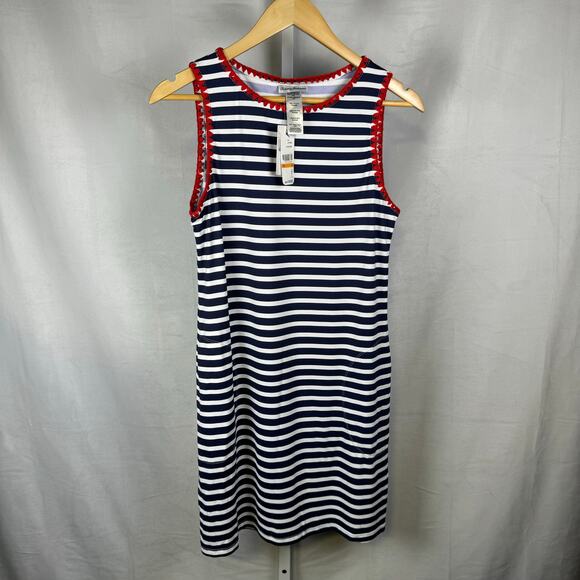 Tommy Bahama Dresses & Skirts - Tommy Bahama NEW Breton Stripe Spa Dress Navy White Swim Ladies Size Sma…
